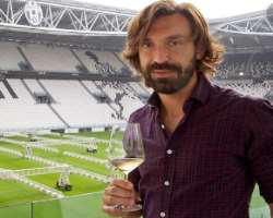 Andrea Pirlo consuming alcohol